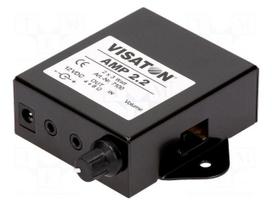 External amplifier | 12VDC | 1.1Ω | 46mA | 60mV | 3.3W | In.imp: 10kΩ