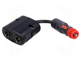 Cigarette lighter splitter | car lighter mini socket x2 | 16A