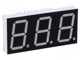 Display: LED | 7-segment | 20.32mm | 0.8" | No.char: 3 | red | 11mcd
