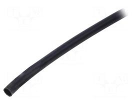 Insulating tube | Mat: PVC | black | -20÷125°C | Øint: 3mm | L: 10m