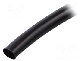 Insulating tube | Mat: PVC | black | -20÷125°C | Øint: 6mm | L: 10m