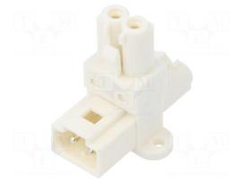 Transition: T adapter | male,female x2 | EPN2 | 16A | 250VAC | PIN: 2