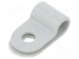 Fixing clamp | Cable P-clips | ØBundle : 5.2mm | W: 10mm | polyamide