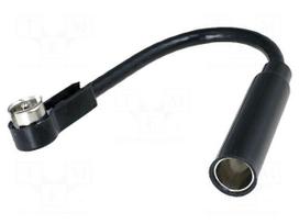 Antenna adapter | DIN socket,ISO plug angled | with lead | 0.15m