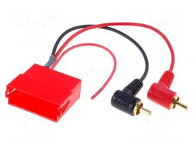 Adapter | ISO mini socket,RCA plug x2