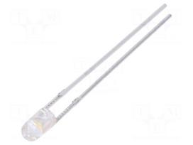 LED | 3mm | white neutral | 5000÷8500mcd | 30° | Front: convex | 5500K