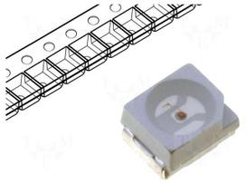 LED | SMD | 3528,PLCC2 | red | 400÷600mcd | 3.5x2.8x1.9mm | 120° | 20mA