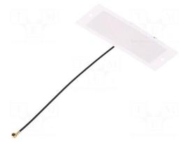 Antenna | Bluetooth,GNSS,WiFi | 4dBi | linear | 53x18x0.1mm | U.FL