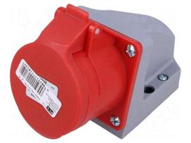 Connector: AC supply 3-phase | socket | female | 16A | 400VAC | PIN: 7