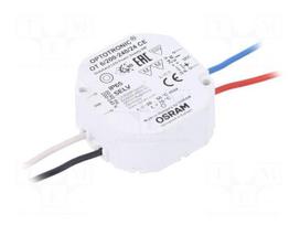 Power supply: switched-mode | LED | 6W | 24VDC | 250mA | 198÷264VAC