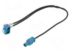 Antenna adapter | Fakra plug,Fakra angled double socket | 0.25m