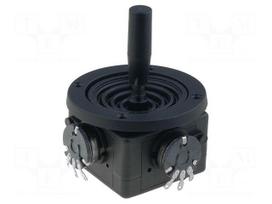 Joystick | 1.8÷3.2kΩ±5%,2- axes | Stabl.pos: 1 | 5kΩ | -10÷80°C