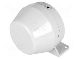 Signaller: sound | horn | 230VAC | 92dB | Series: KDH | IP43 | Ø75x72mm