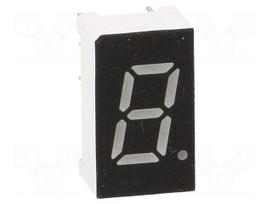 Display: LED | 7-segment | 7.62mm | 0.3" | No.char: 1 | amber | 40mcd