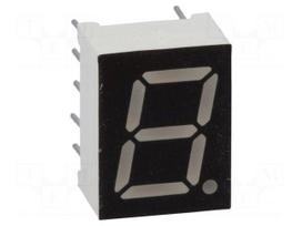 Display: LED | 7-segment | 9.9mm | 0.39" | No.char: 1 | blue | 60mcd | anode