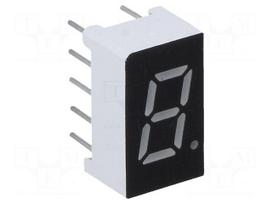 Display: LED | 7-segment | 7.62mm | 0.3" | No.char: 1 | red | 40mcd | anode