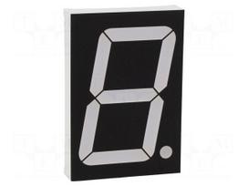 Display: LED | 7-segment | 56mm | 2.3" | No.char: 1 | red | 100mcd | anode