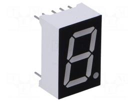 Display: LED | 7-segment | 14.2mm | 0.56" | No.char: 1 | red | 35mcd
