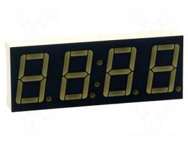 Display: LED | 7-segment | 14mm | 0.56" | No.char: 4 | red | 1.9÷6.4mcd
