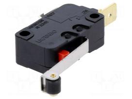 Microswitch SNAP ACTION | with lever (with roller) | SPST-NC