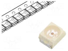 LED | SMD | 3528,PLCC2 | red | 2.8÷10mcd | 3.5x2.8x1.75mm | 120° | 2÷2.8V