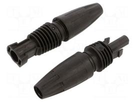 Connector: solar | male + female | "+" marking,"-" marking | 4÷6mm2