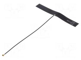 Antenna | 2G,3G,4G,GSM,LTE | 3dBi | linear | 106x13x0.1mm | U.FL