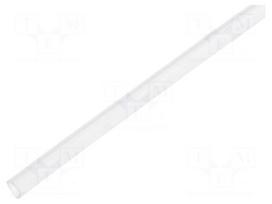 Insulating tube | Mat: silicone | transparent | -50÷200°C | Øint: 8mm