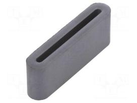 Ferrite: one-piece | 28AWG | 20Ω | A: 33.5mm | B: 12mm | C: 6.5mm | D: 27.5mm