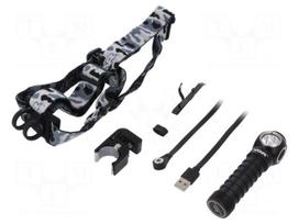 Torch: LED headtorch | 5/60/240/500/1000lm | IPX7