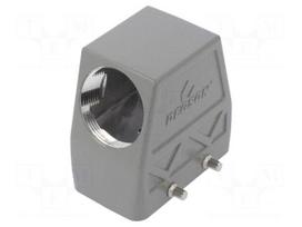 Enclosure: for HDC connectors | size D10B | for cable | angled | PG29
