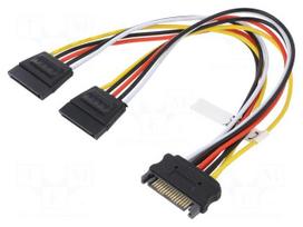 Cable: SATA | SATA male x2,SATA female | 0.2m