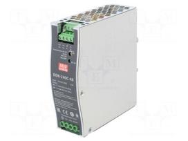 Power supply: DC/DC | 240W | 48VDC | 5A | 33.6÷67.2VDC | Mounting: DIN