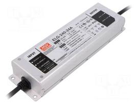 Power supply: switched-mode | LED | 240W | 24VDC | 22.4÷25.6VDC | 5÷10A
