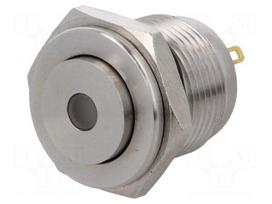 Switch: vandal resistant | Pos: 2 | SPST-NO | 2A/36VDC | IP65 | OFF-(ON)
