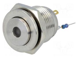 Switch: vandal resistant | Pos: 2 | SPST-NO | 2A/36VDC | IP65 | OFF-(ON)