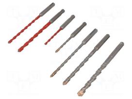 Drill set | Application: concrete,for wall | Pcs: 7 | for concrete