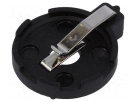 Socket | Mounting: THT,horizontal | Size: CR2032,DL2032 | Batt.no: 1