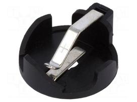 Socket | Mounting: THT,horizontal | Size: CR2032,DL2032 | Batt.no: 1