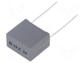 Capacitor: polyester | 6.8uF | 40VAC | 63VDC | Pitch: 15mm | ±10%
