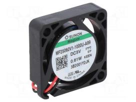 Fan: DC | axial | 5VDC | 25x25x6mm | 5.1m3/h | 24.8dBA | Vapo | 13000rpm