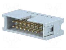 Plug | IDC | male | PIN: 14 | IDC | for ribbon cable | 1.27mm | gold-plated
