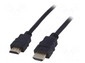 Cable | HDMI 1.4 | HDMI plug,both sides | 0.5m | black