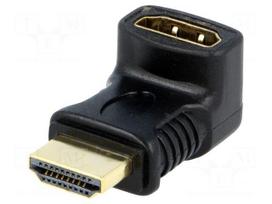 Adapter | HDMI socket 270°,HDMI plug | Colour: black