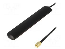 Antenna | WiFi | 2dBi | Mounting: for ribbon cable | 50Ω | male,SMA