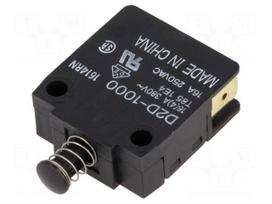Switch: door | Pos: 2 | SPST-NO + SPST-NC | 16A/250VAC | black