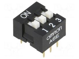 Switch: DIP-SWITCH | Poles number: 3 | ON-OFF | 0.025A/24VDC | Pos: 2