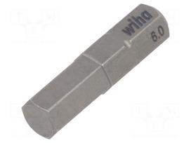 Screwdriver bit | Allen hex key | HEX 6mm | Overall len: 25mm
