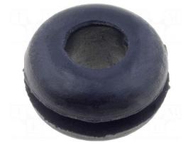 Grommet | Ømount.hole: 7.9mm | Øhole: 4.7mm | rubber | black