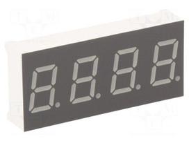 Display: LED | 7-segment | 10.16mm | 0.4" | No.char: 4 | red | 30÷60mcd